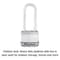 Master Lock 1-9/16 in. H X 11/16 in. W X 1-3/4 in. L Steel Dual Ball Bearing Locking Weather-Resista M1XKADLJCCSEN - alternate 5